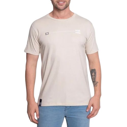 Camiseta Masculina Ecko Line BEGE-EK526- -1-
